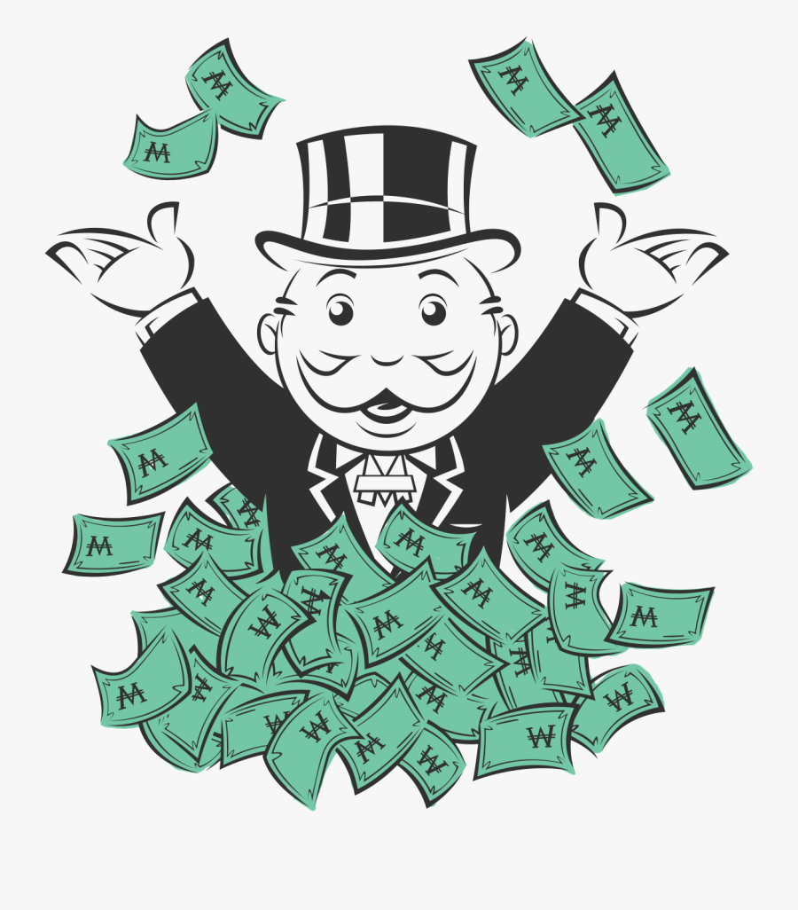 Clip Art Money Clipart Download Techflourish - Monopoly Man Png, Transparent Clipart