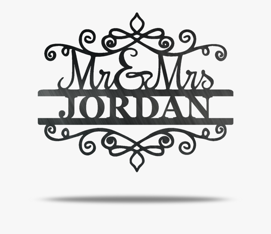 Mr & Mrs Split Monogram Png Clipart , Png Download - Funny Wedding Cross Stitch, Transparent Clipart