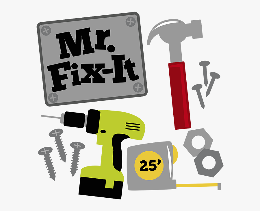 Fix It Svg Hammer - Mr Fix It Clip Art, Transparent Clipart