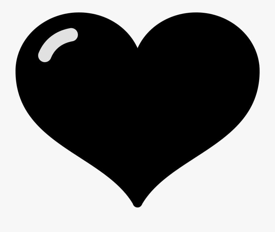 Heart Symbols Copy Paste Image Collections - Black Heart On Whatsapp, Transparent Clipart