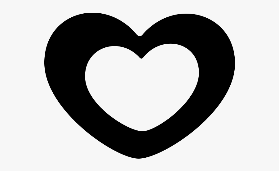 Black Heart Icon Transparent, Transparent Clipart