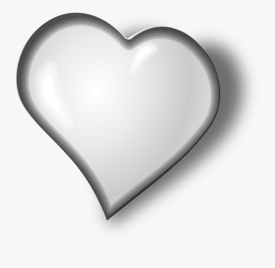 File White Heart Svg - White Heart Image Png, Transparent Clipart