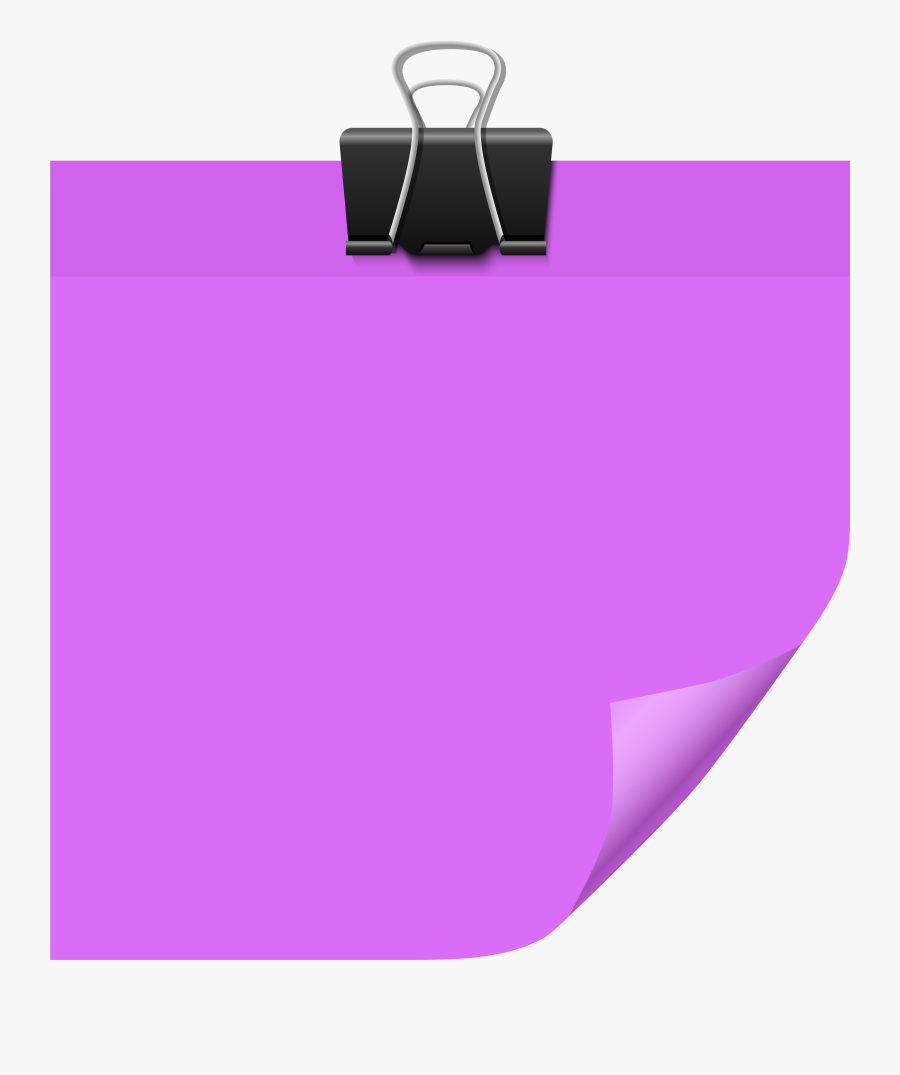 Sticky Note Purple Clipart , Png Download - Clipart Sticky Note Png, Transparent Clipart