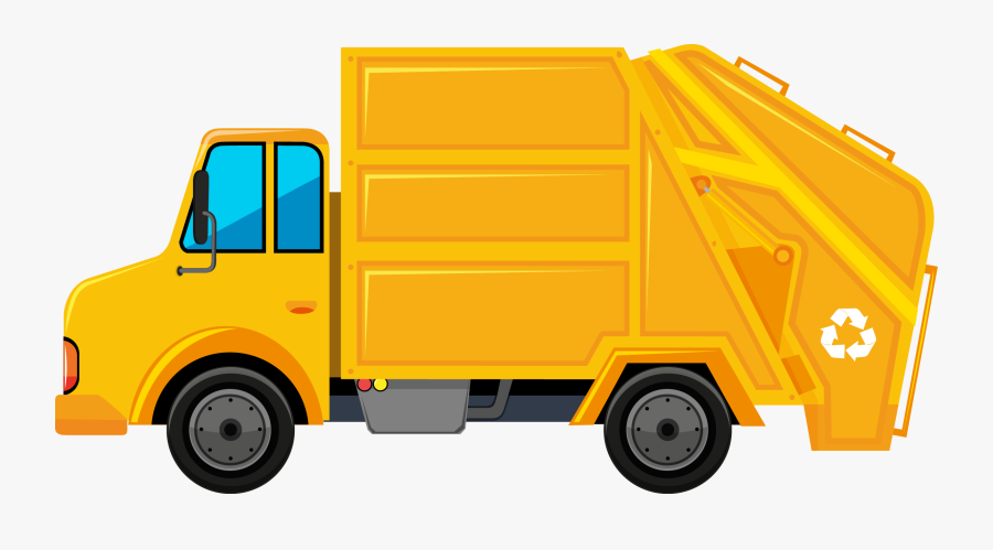 Transparent Dump Truck Clip Art - Garbage Truck Clip Art, Transparent Clipart