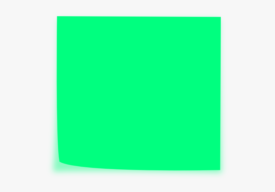 Green Sticky Note Png , Png Download - Green Sticky Notes Png, Transparent Clipart