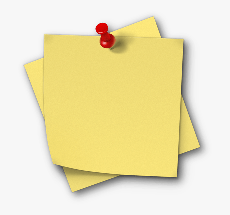 Couple Of Sticky Notes With Pin - Sticky Note Icon Png, Transparent Clipart