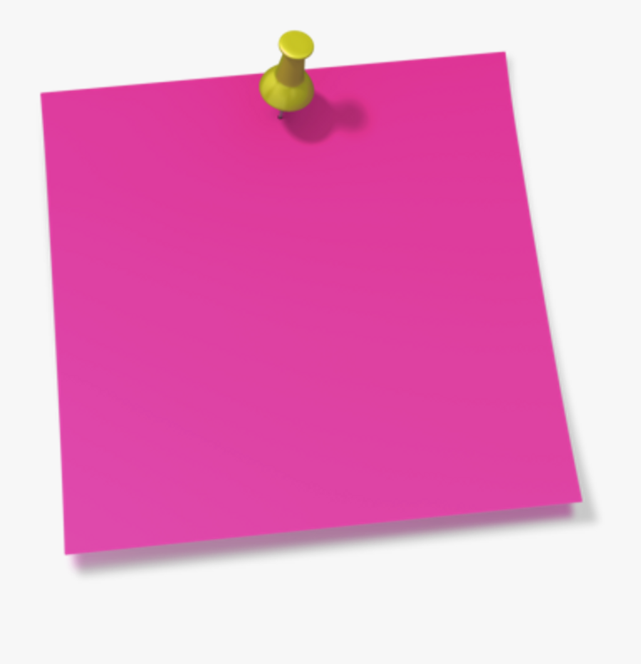 Transparent Thumbtack Png - Sticky Notes Clipart Hd, Transparent Clipart