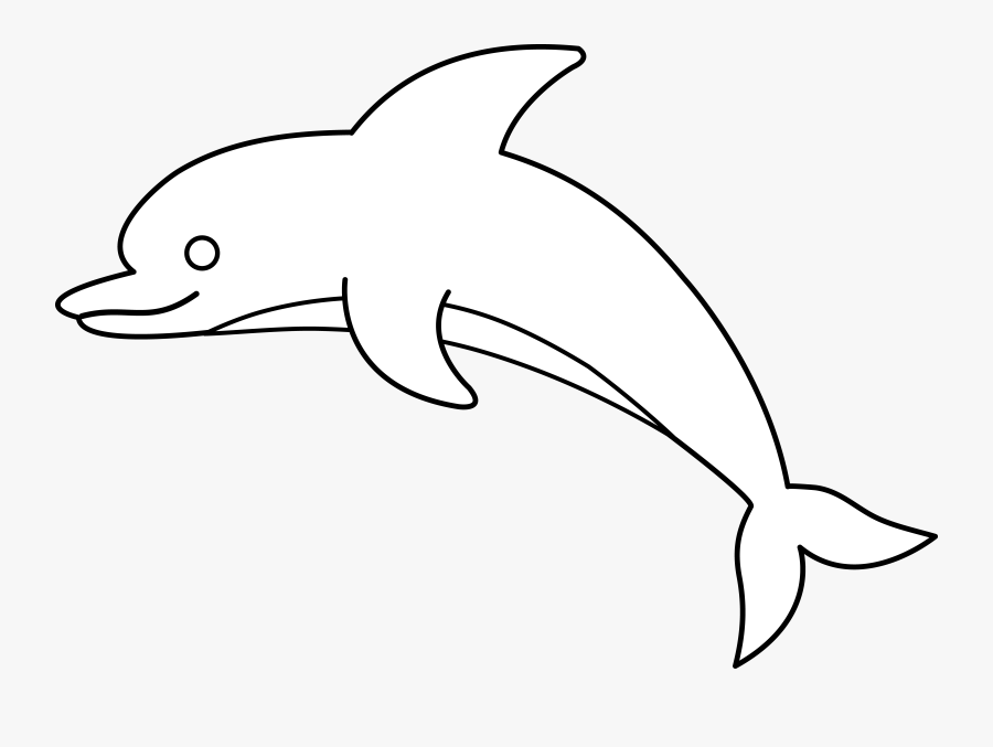 Cartoon Image Images For - Dolphin Clipart Black Background, Transparent Clipart