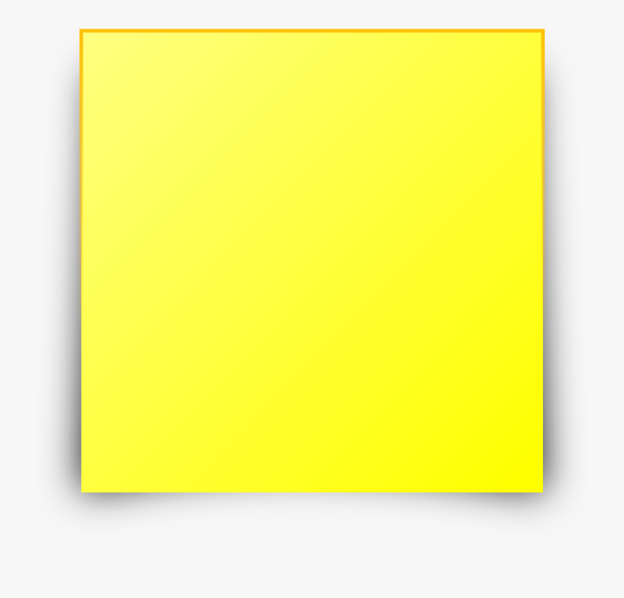 Sticky Note Png - Amber, Transparent Clipart