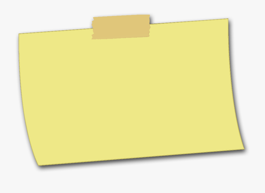 Thumb Image - Wide Post It Note, Transparent Clipart