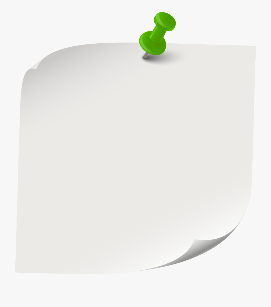 White Sticky Note Png Clip Art - Apple, Transparent Clipart