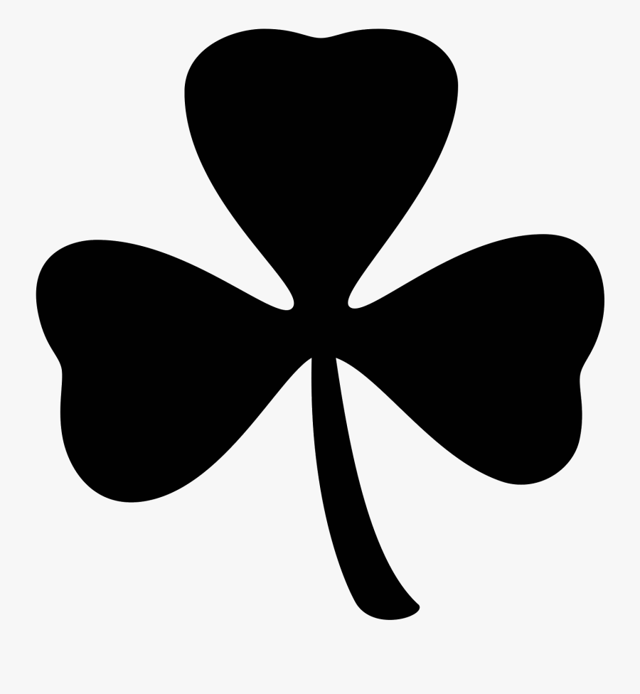 3 Leaf Clover Png - Black 3 Leaf Clover, Transparent Clipart