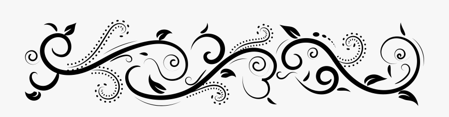 Floral Decoration Transparent Clip Art Image - Line Art Floral Clipart, Transparent Clipart