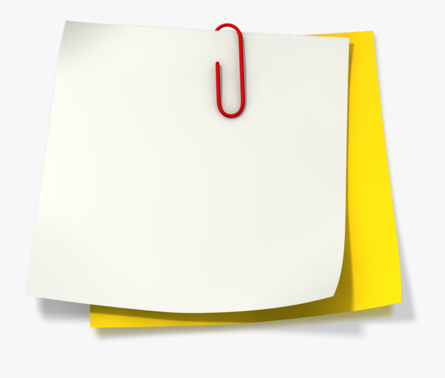 Paperclip On Paper Png, Transparent Clipart
