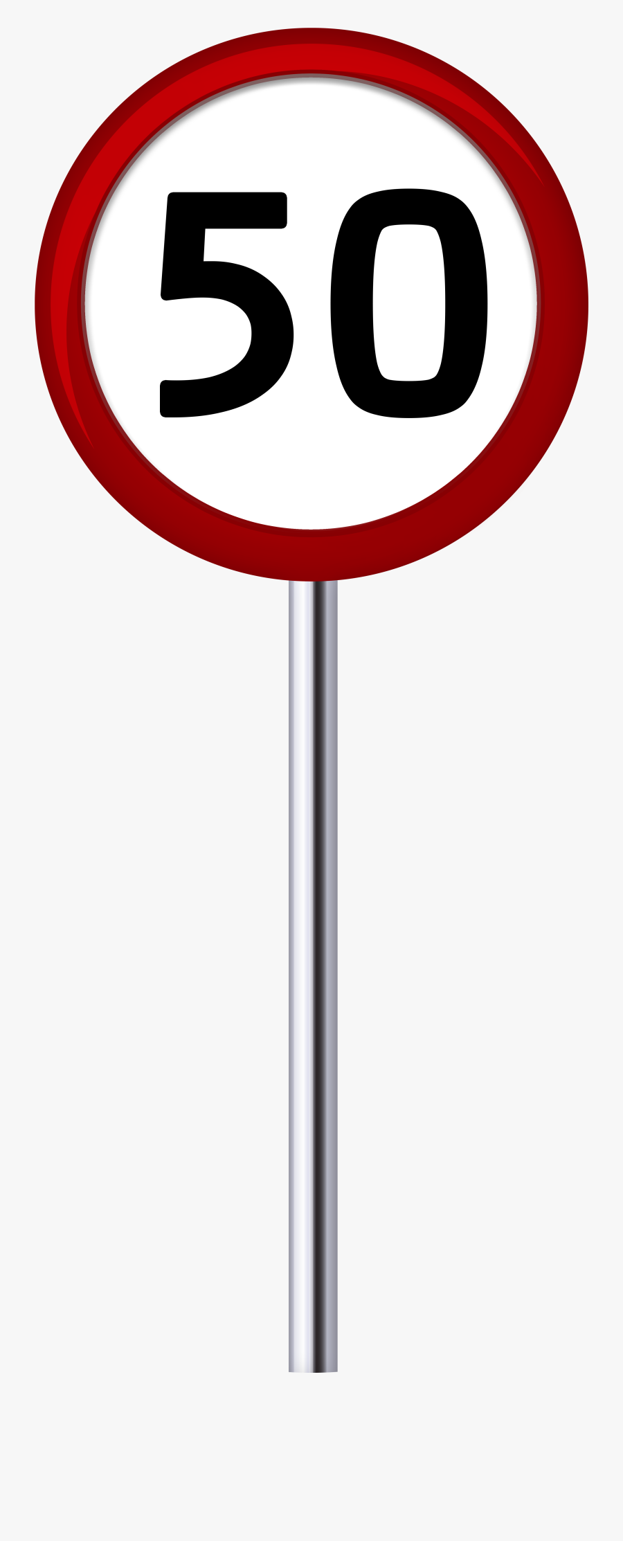 Traffic Sign Speed Limit 50 Png Clip Art - Speed Limit Sign Clipart Png, Transparent Clipart
