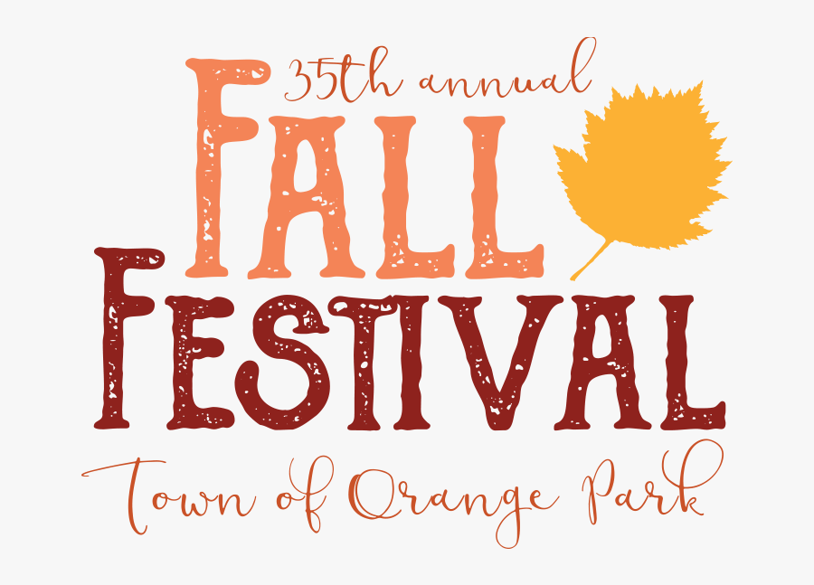 Town Of Orange Park Fall Festival - Calligraphy, Transparent Clipart