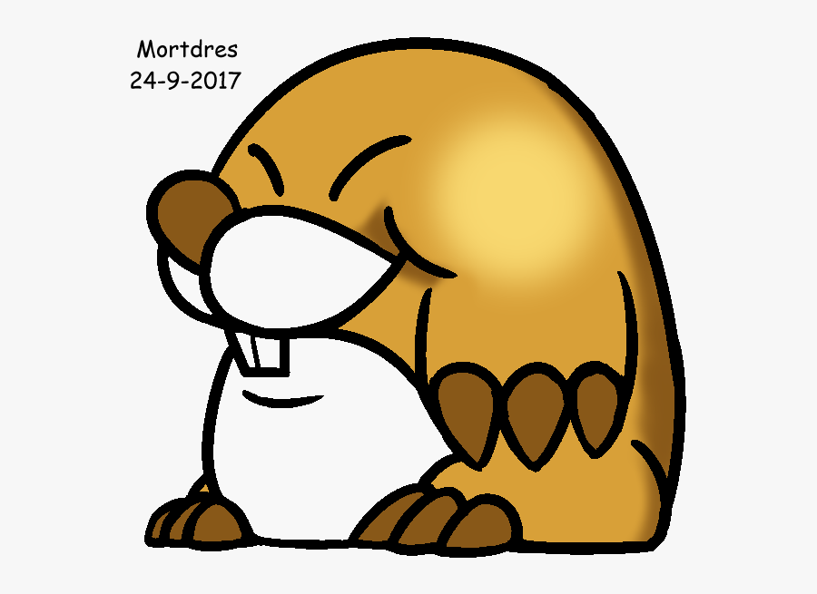 Mole Drawing, Picture - Super Mario World Monty Mole, Transparent Clipart