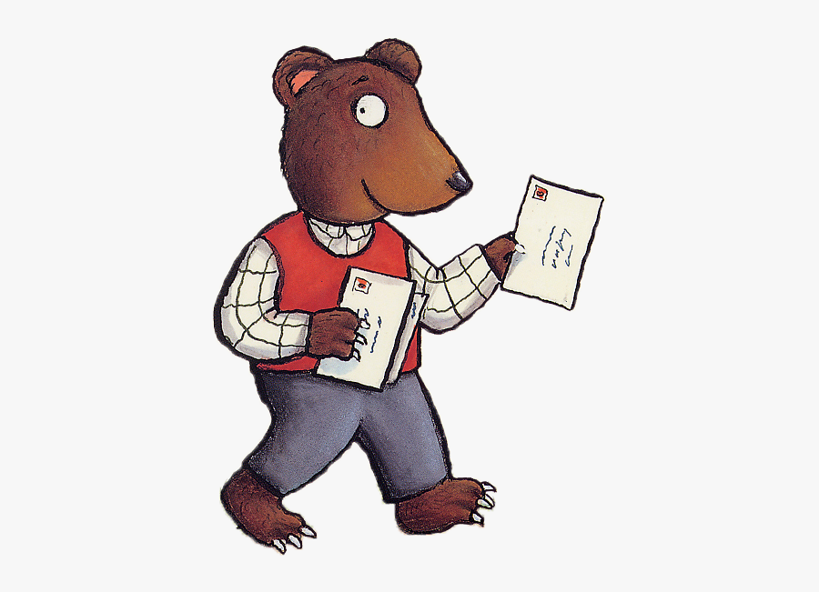 Axel Scheffler"s Official Website - Julia Donaldson Postman Bear, Transparent Clipart