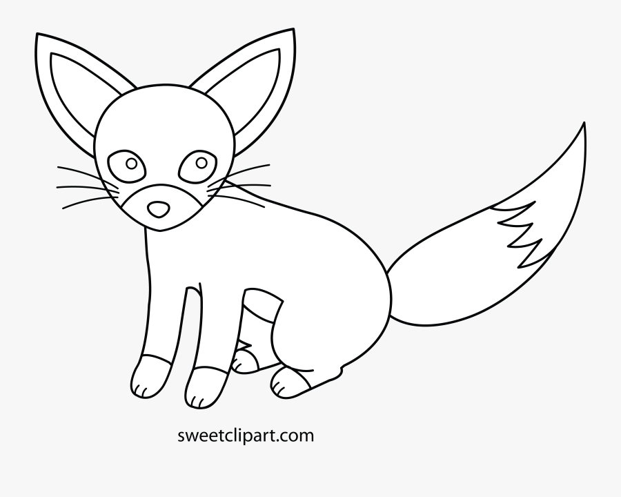 Hd Sweet Clipart Fox - Drawing, Transparent Clipart