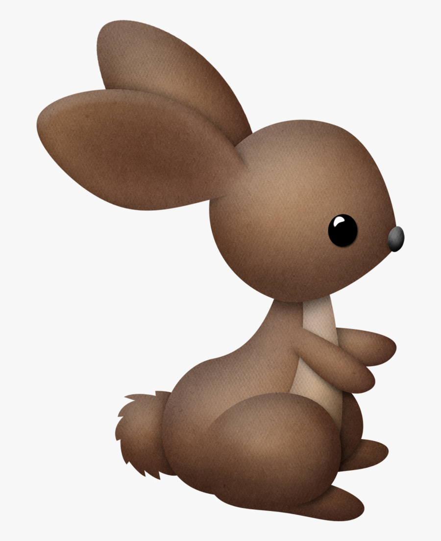 Brown Easter Bunny Clipart, Transparent Clipart