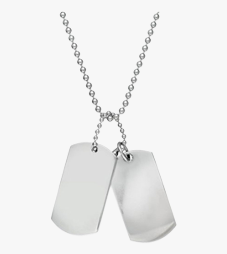 Dog Tags Png Clipart Black And White Download - Necklace, Transparent Clipart