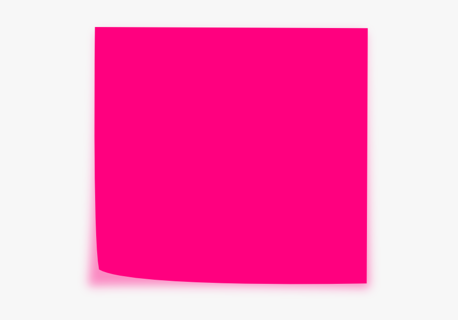 Pink Clipart Sticky Note Hot Pink Sticky Note , Free Transparent