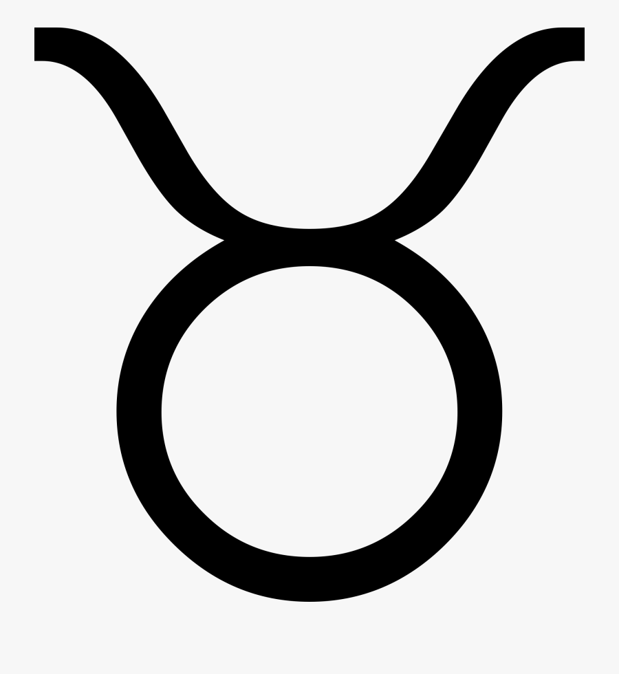 Taurus Symbol Png, Transparent Clipart