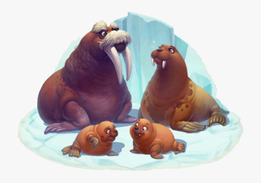 Walrus Clipart Animal Arctic - California Sea Lion, Transparent Clipart