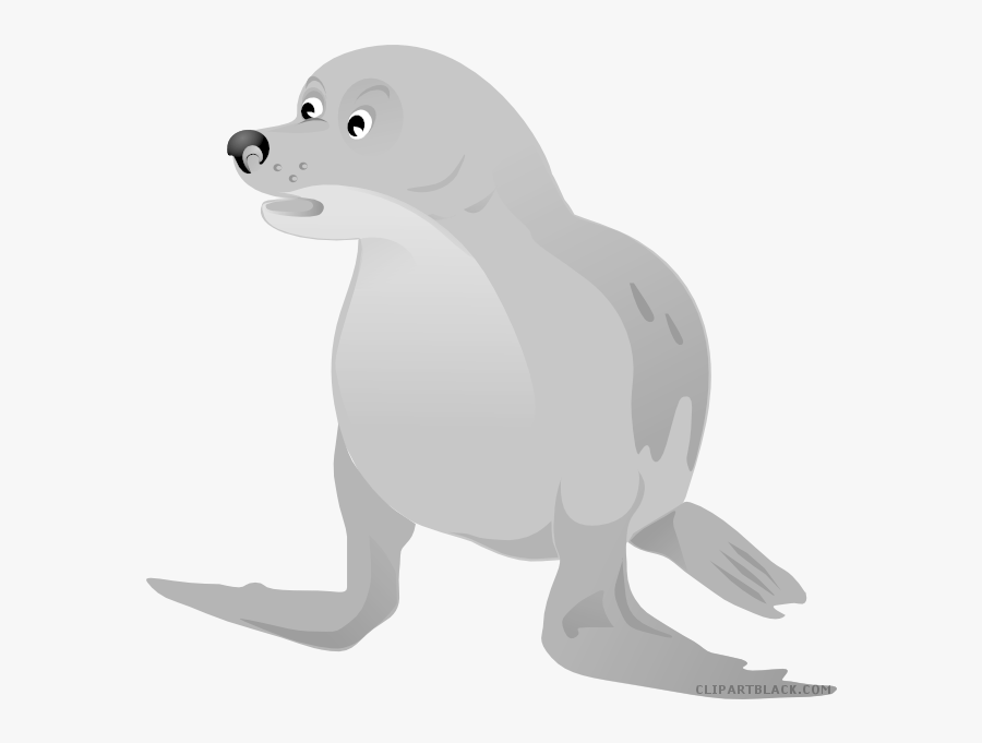 Sea Lion Walrus Baby Harp Seals Clip Art - Focas Animadas Png, Transparent Clipart
