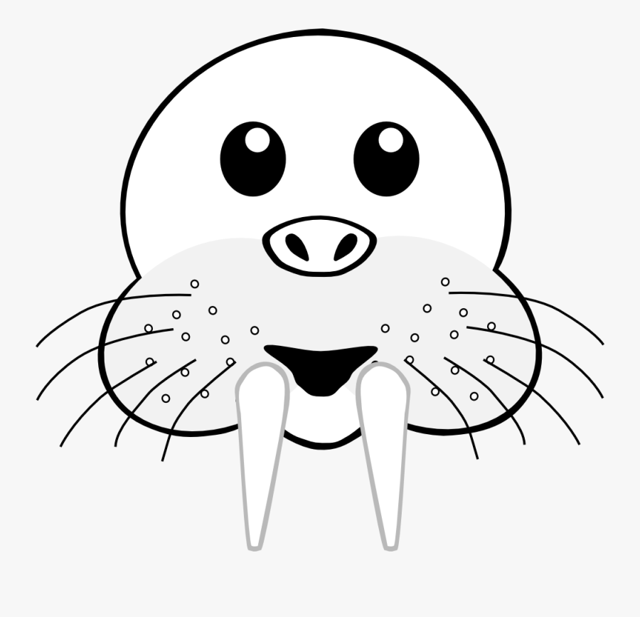 Walrus Clipart - Mascara De Una Morsa, Transparent Clipart