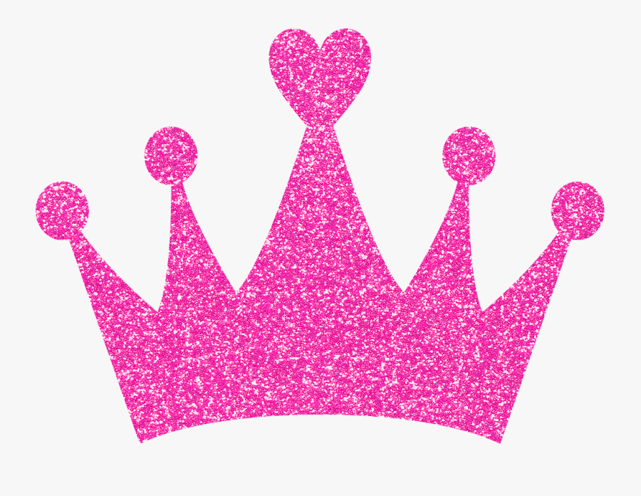 #corona #pink #glitter - Pink Glitter Crown Clipart, Transparent Clipart