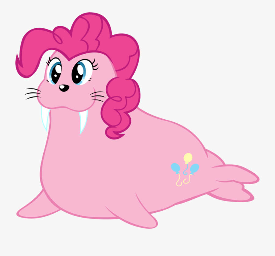 Walrus Clipart Arctic Tundra - Pinkie Pie Walrus, Transparent Clipart