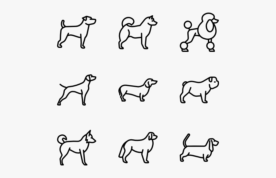 Dog Breeds Fullbody - Surprise Icon Png, Transparent Clipart
