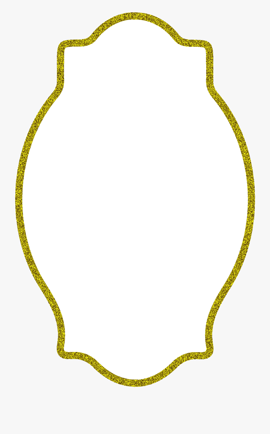 Gold Glitter Frame Png - Stella Club D'adjamé, Transparent Clipart