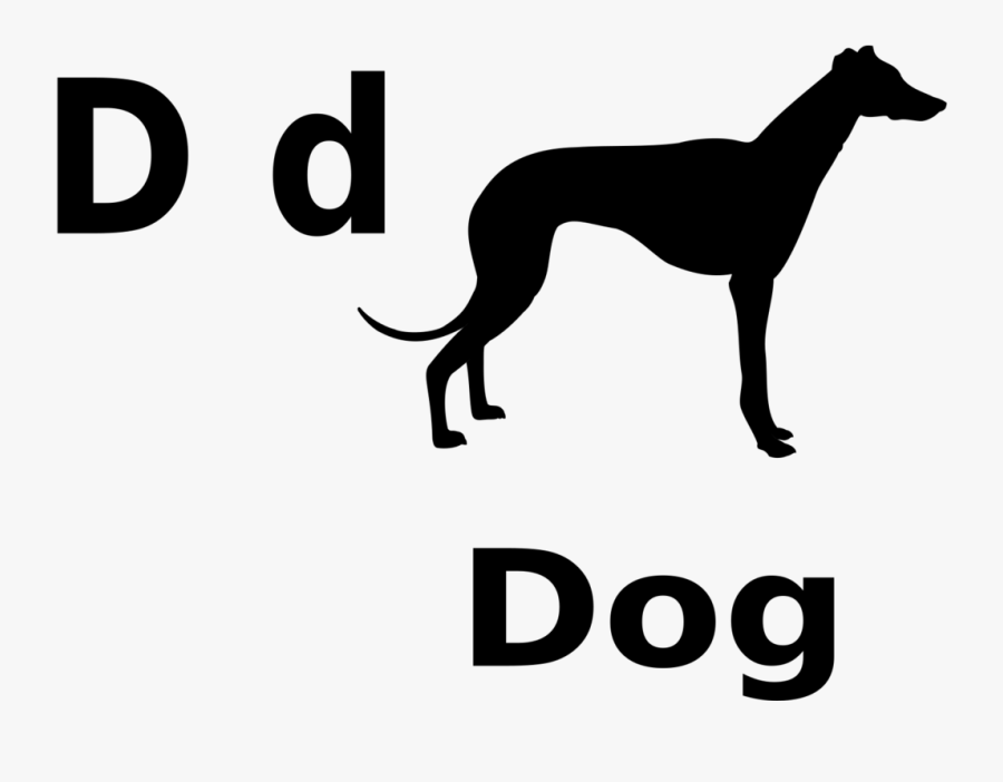 D For Dog 999px - Galgo96esp, Transparent Clipart