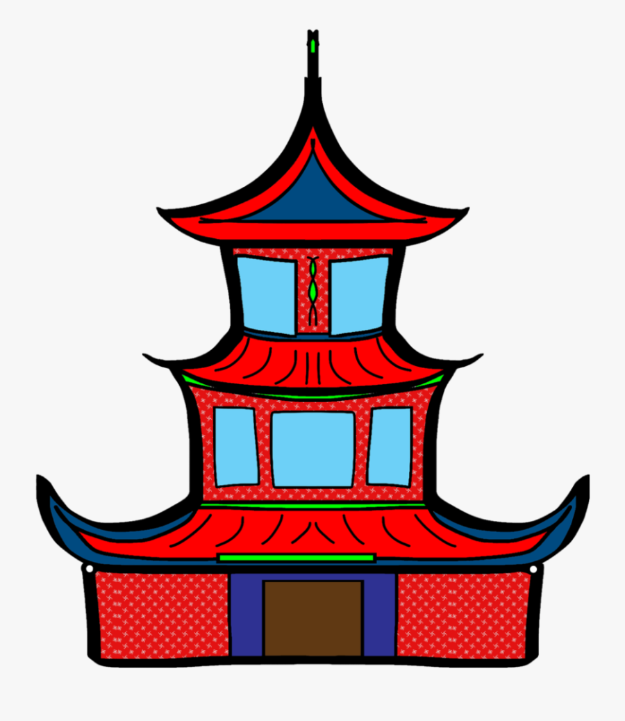 Pagoda Clipart Chinese - Klenteng Animasi, Transparent Clipart