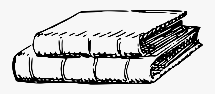 Rectangle,line Art,angle - Livro Em Preto E Branco, Transparent Clipart