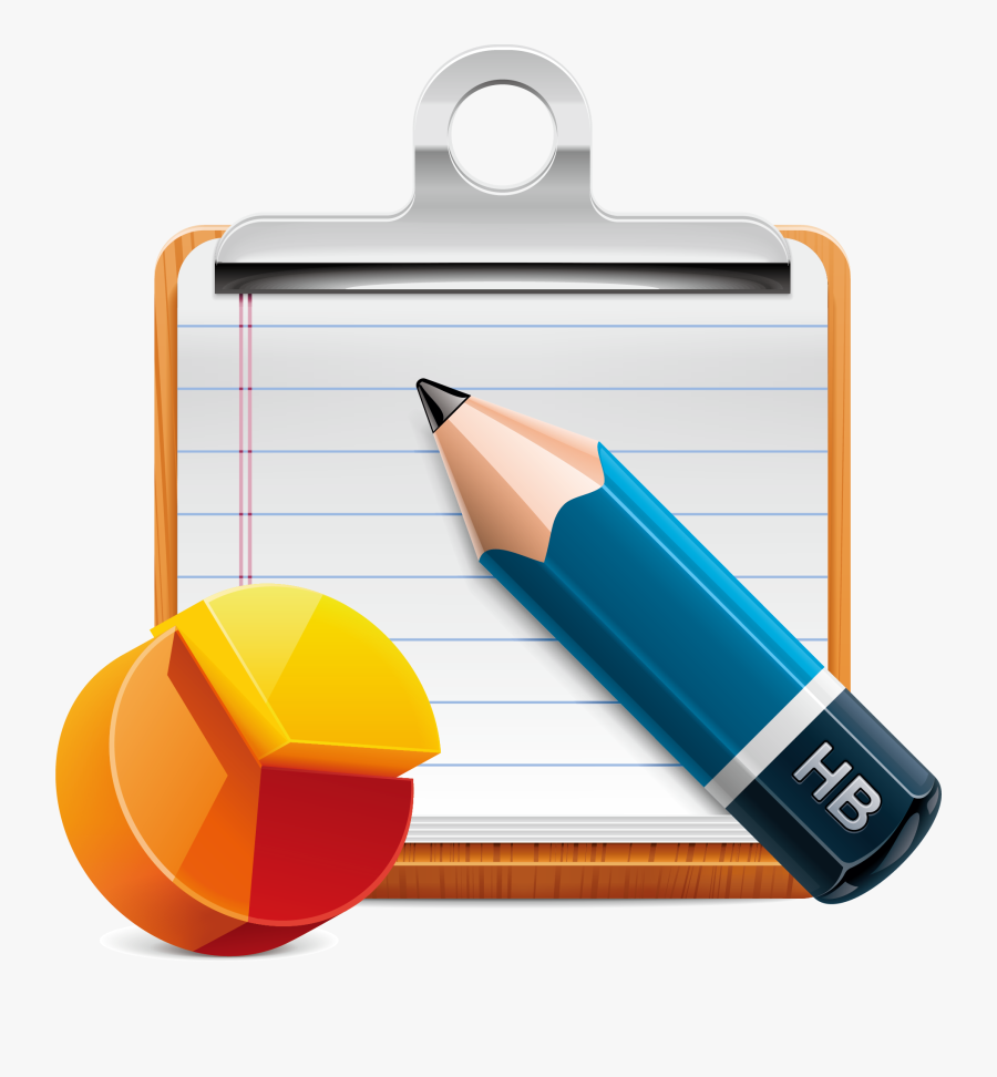 Textbook Clipart Pencil - Escritura De Un Informe, Transparent Clipart