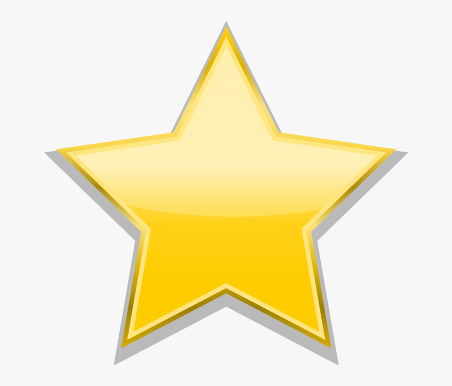 Star Gold Png Transparent, Transparent Clipart