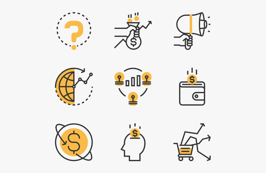 Clip Art Packs Vector Svg - Free Market Economy Icon, Transparent Clipart