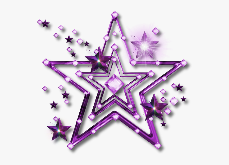 Stars Png Images, Free Star Clipart Images - Transparent Purple Stars Clipart, Transparent Clipart