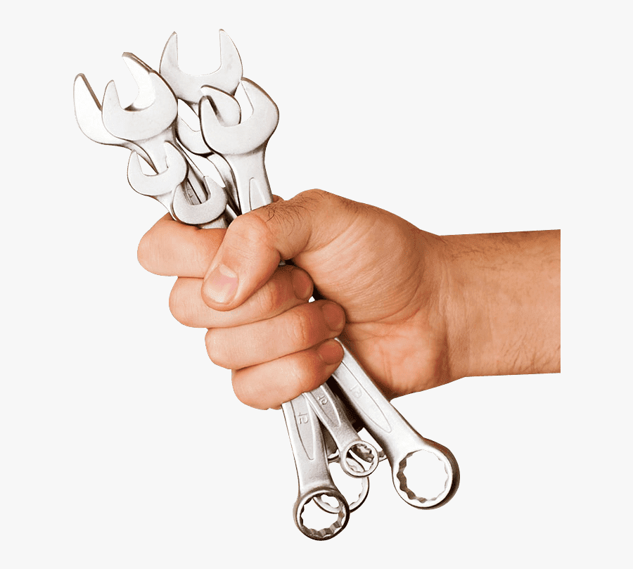 Logo Of Hand Holding Tools, Transparent Clipart