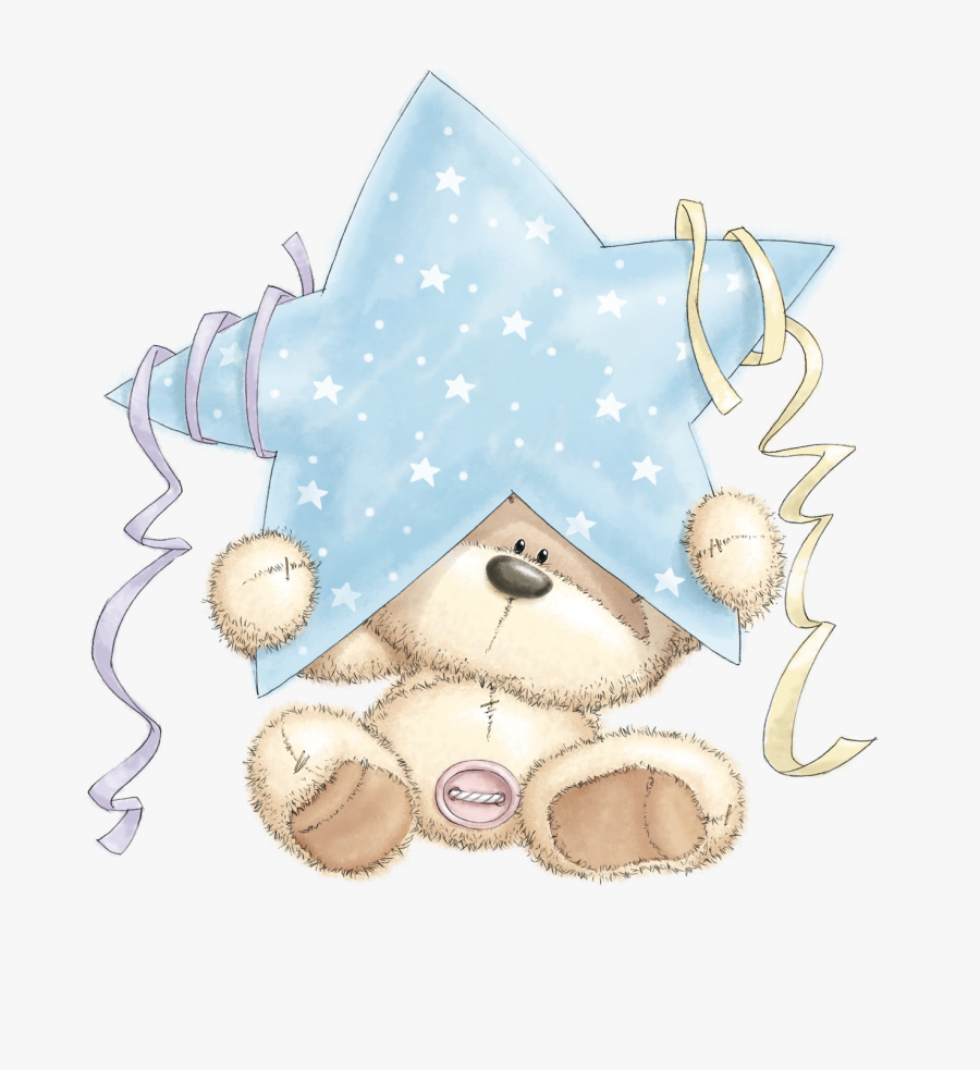 Navy Blue Star Clipart Commercial Use Clip Art Blue - Moon & Baby Teddy Bear Christmas Ornament, Transparent Clipart