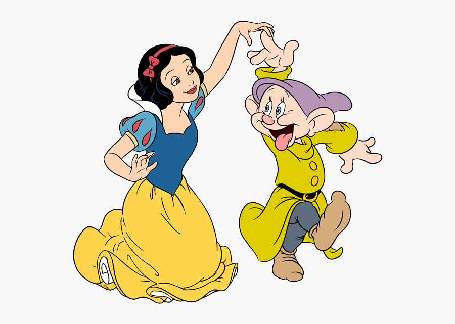 Transparent Snow White And The Seven Dwarfs Clipart - Snow White And A Dwarf, Transparent Clipart