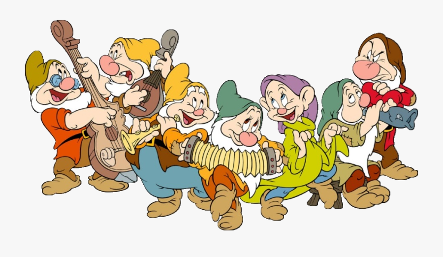Snow White And The Seven Dwarfs Clip Art - Snow White Dwarfs, Transparent Clipart