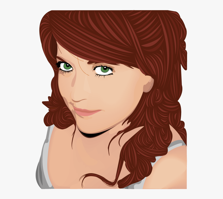 Pretty Girl Face Clipart, Transparent Clipart