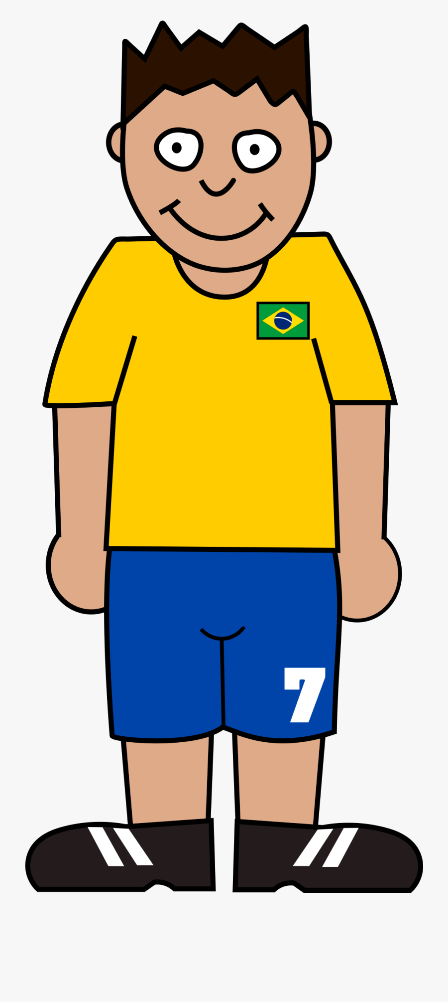 Soccer Player Clipart Standing - Standing Soccer Players Clipart, Transparent Clipart