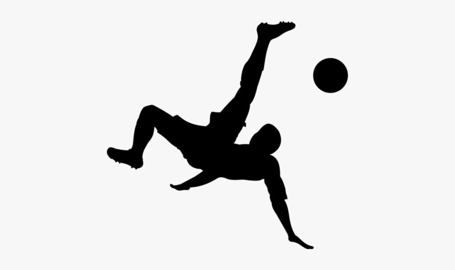 Silhouette,joint,angle - Bicycle Kick Silhouette, Transparent Clipart