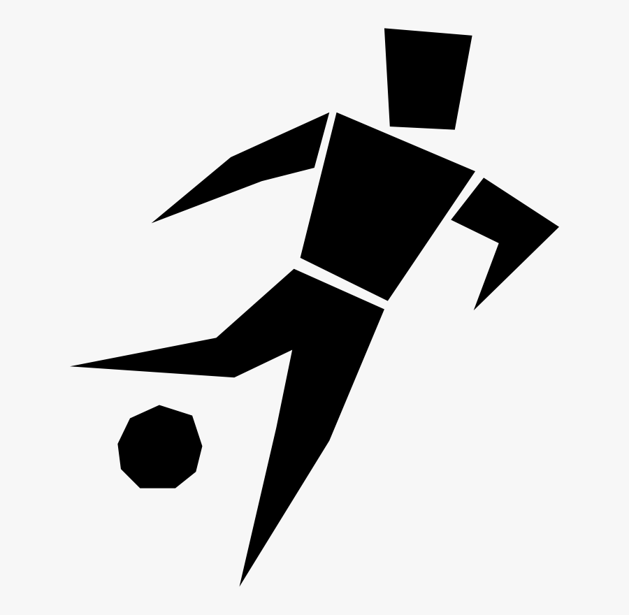 Transparent Football Player Silhouette Clipart - Soccer Best Player Art, Transparent Clipart
