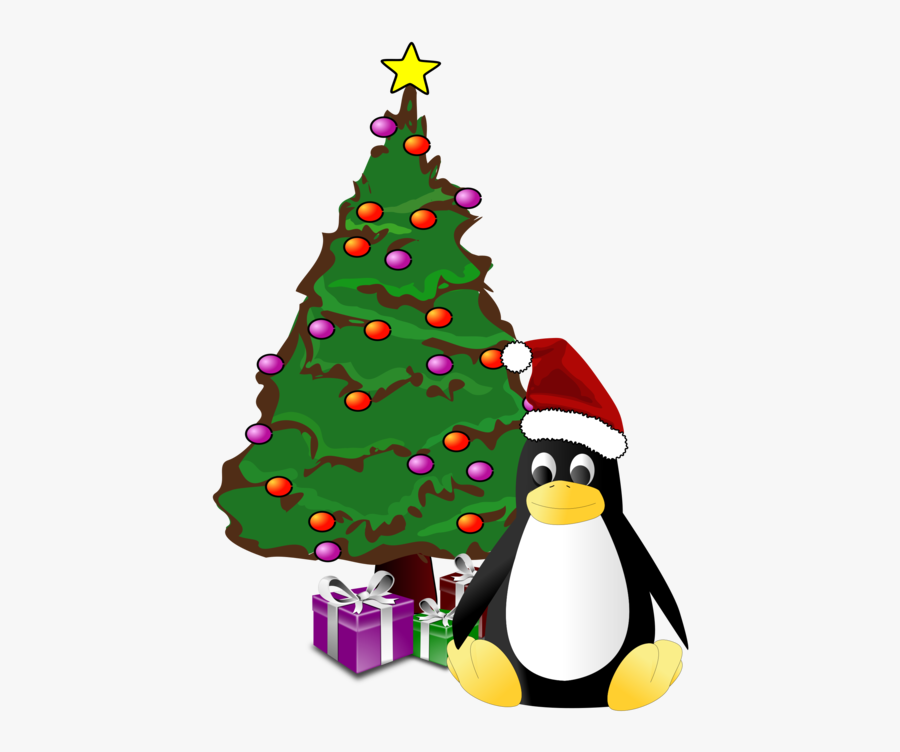 Flightless Bird,christmas Decoration,vertebrate - Vánoční Stromek Png, Transparent Clipart